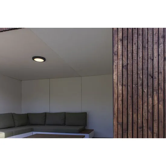 Lutec Kayah sötétszürke LED kültéri fali/mennyezeti lámpa (LUT-6392202457) LED 1 izzós IP54