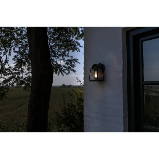 Lutec Kelsey matt fekete kültéri falikar (LUT-5273702012) E27 1 izzós IP44