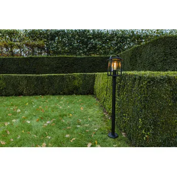 Lutec Kelsey matt fekete kültéri állólámpa (LUT-7273605012) E27 1 izzós IP44