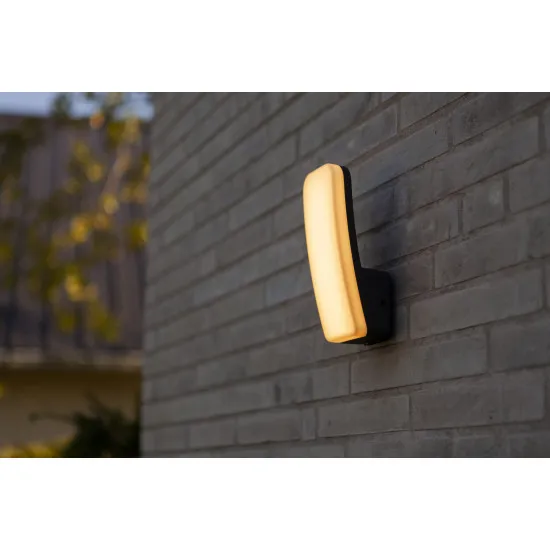 Lutec Kite sötétszürke LED kültéri falikar (LUT-5203301345) LED 1 izzós IP54