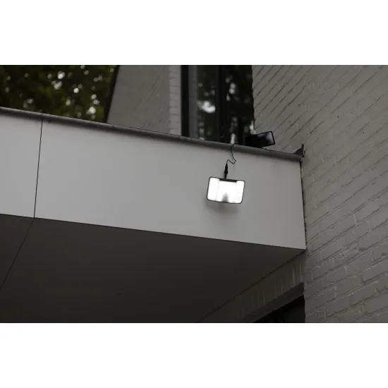 Lutec Kombo matt fekete napelemes LED kültéri fali lámpa (LUT-6922201330) LED 1 izzós IP44