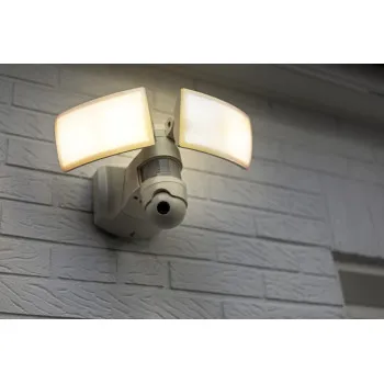Lutec Libra fehér mozgásérzékelős LED kültéri fali lámpa (LUT-7632406053) LED 2 izzós IP44