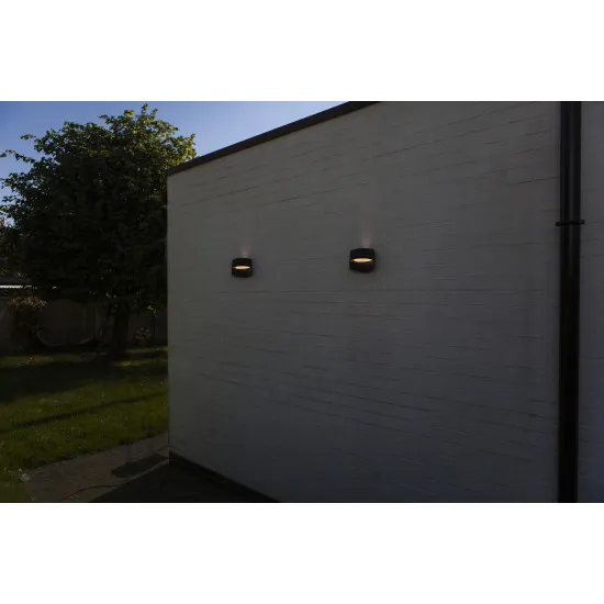 Lutec Lotus matt fekete LED kültéri fali lámpa (LUT-5193201012) LED 1 izzós IP54