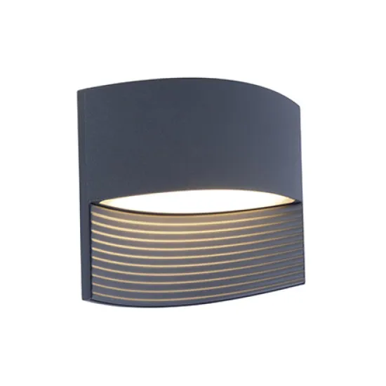 Lutec Lotus sötétszürke LED kültéri fali lámpa (LUT-5193201118) LED 1 izzós IP54