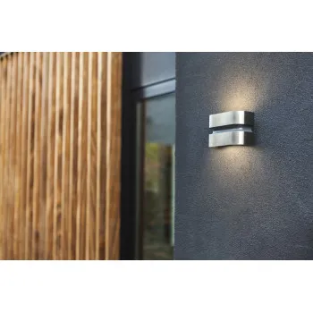 Lutec Maya acélszínű LED kültéri fali lámpa (LUT-5198302001) LED 1 izzós IP44