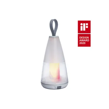 Lutec Pepper fehér hordozható LED kültéri asztali lámpa (LUT-8500102331) LED 1 izzós IP54