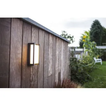 Lutec Qubo sötétszürke LED kültéri fali lámpa (LUT-5193001118) LED 1 izzós IP54