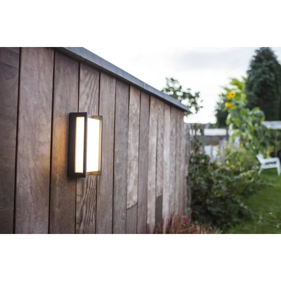 Lutec Qubo sötétszürke LED kültéri fali lámpa (LUT-5193004118) LED 1 izzós IP54