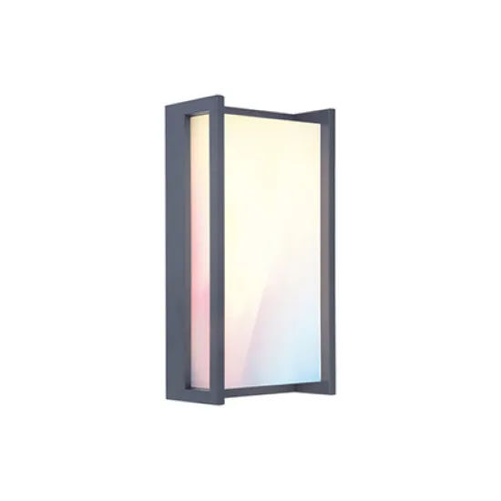 Lutec Qubo sötétszürke LED kültéri fali lámpa (LUT-5193004118) LED 1 izzós IP54