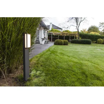 Lutec Qubo sötétszürke LED kültéri állólámpa (LUT-7193001118) LED 1 izzós IP54
