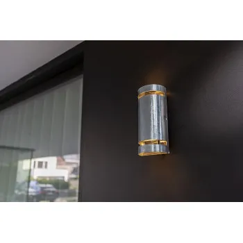 Lutec Ran galvanizált kültéri fali lámpa (LUT-5011701461) GU10 2 izzós IP54