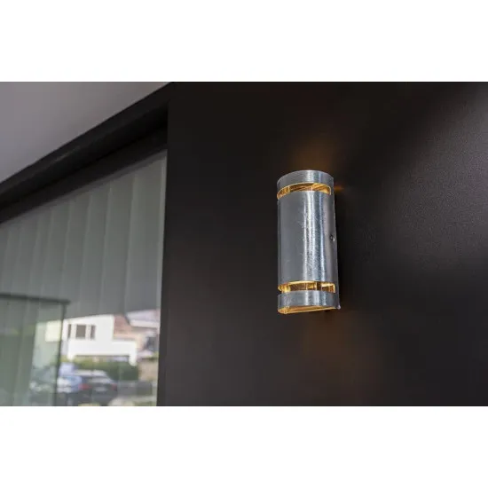 Lutec Ran galvanizált kültéri fali lámpa (LUT-5011701461) GU10 2 izzós IP54