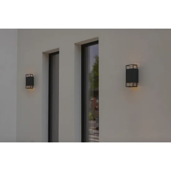 Lutec Ridge sötétszürke kültéri fali lámpa (LUT-5107101118) GU10 2 izzós IP54