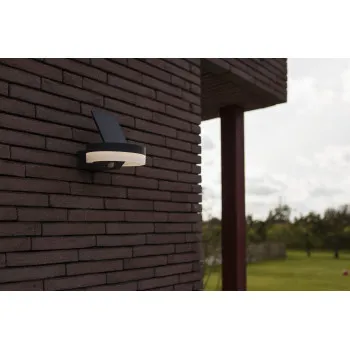 Lutec Runda sötétszürke napelemes LED kültéri fali lámpa (LUT-6915801335) LED 1 izzós IP54