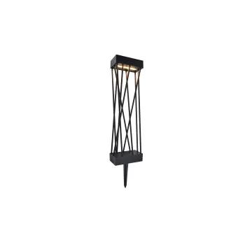 Lutec Spido matt fekete napelemes LED kültéri álló/leszúrható lámpa (LUT-6915901012) LED 1 izzós IP54