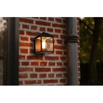 Lutec Spire matt fekete kültéri fali lámpa (LUT-5290603012) E27 1 izzós IP44