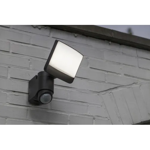 Lutec Sunshine sötétszürke mozgásérzékelős LED kültéri fali lámpa (LUT-7625601345) LED 1 izzós IP54
