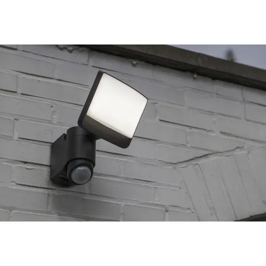 Lutec Sunshine sötétszürke mozgásérzékelős LED kültéri fali lámpa (LUT-7625601345) LED 1 izzós IP54