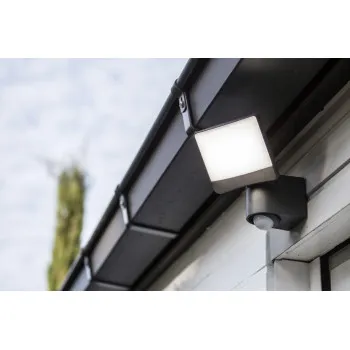 Lutec Sunshine sötétszürke mozgásérzékelős LED kültéri fali lámpa (LUT-7625701345) LED 1 izzós IP44