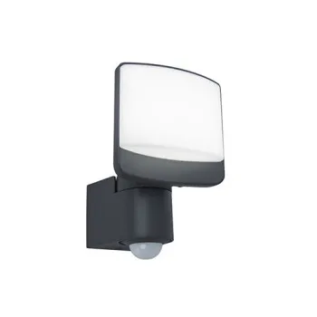 Lutec Sunshine sötétszürke mozgásérzékelős LED kültéri fali lámpa (LUT-7625701345) LED 1 izzós IP44