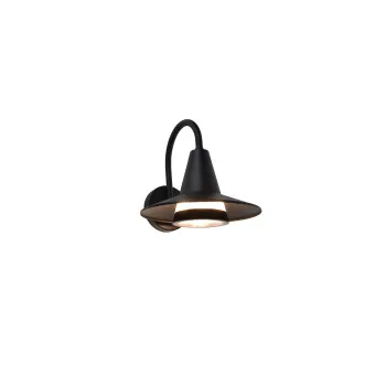 Lutec Swan matt fekete  kültéri falikar (LUT-5213901012) E27 1 izzós IP54