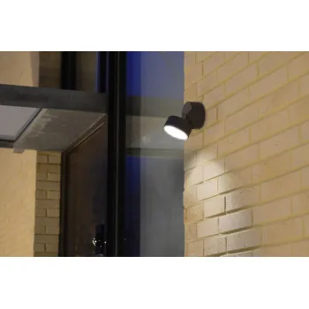 Lutec Trumpet sötétszürke LED kültéri fali lámpa (LUT-5626001118) LED 1 izzós IP54