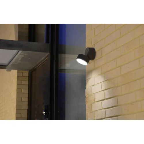 Lutec Trumpet sötétszürke LED kültéri fali lámpa (LUT-5626001118) LED 1 izzós IP54