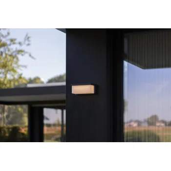 Lutec Zelna sötétszürke napelemes hibrid LED kültéri fali lámpa (LUT-6912401345) LED 1 izzós IP44