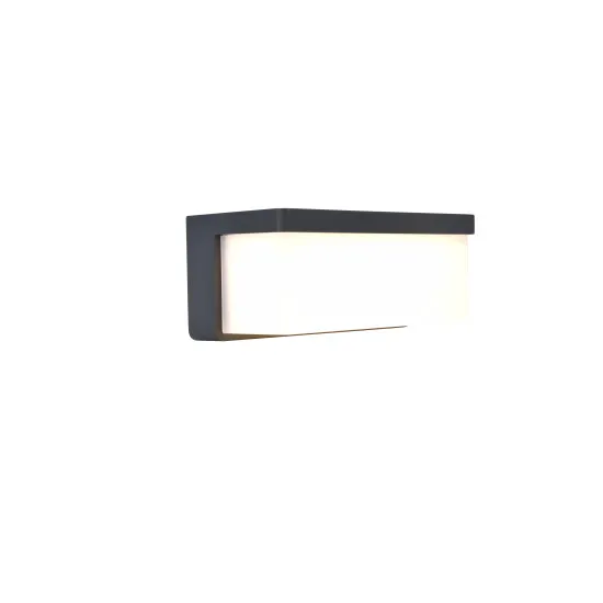 Lutec Zelna sötétszürke napelemes hibrid LED kültéri fali lámpa (LUT-6912401345) LED 1 izzós IP44