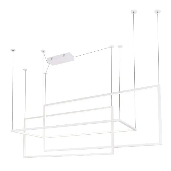 Maxlight Geometric fehér LED függesztett lámpa (MAX-P0272) LED 3 izzós IP20
