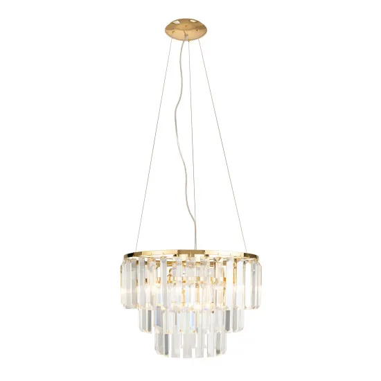 Maxlight Monaco arany-átlátszó függesztett lámpa (MAX-P0423) G9 9 izzós IP20