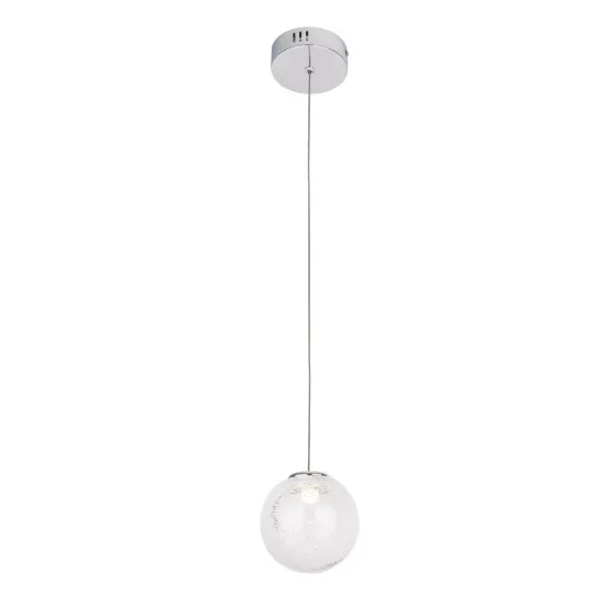 Maxlight Zoe króm-átlátszó LED függesztett lámpa (MAX-P0388) LED 1 izzós IP20