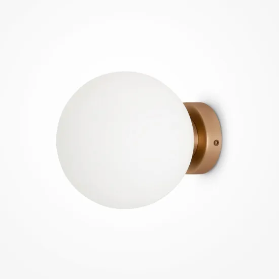 Maytoni Basic form arany-fehér fali lámpa (MAY-MOD321WL-01G2) E14 1 izzós IP20