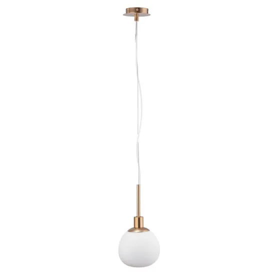 Maytoni Erich fehér-arany függesztett lámpa (MAY-MOD221-PL-01-G) E14 1 izzós  IP20