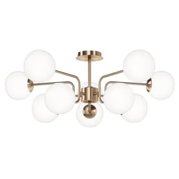 Maytoni Erich fehér-arany csillár (MAY-MOD221PL-10G) E14 10 izzós  IP20