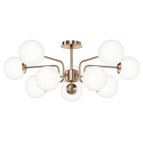 Maytoni Erich fehér-arany csillár (MAY-MOD221PL-10G) E14 10 izzós  IP20