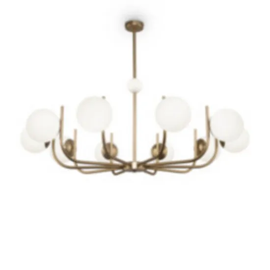 Maytoni Rendez-vous fehér-réz csillár (MAY-MOD109PL-10BS) E14 10 izzós  IP20