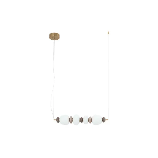 Nowodvorski Ceramic fehér-barna LED függesztett lámpa (TL-11700) LED 1 izzós IP20