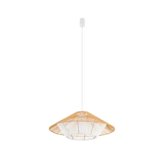 Nowodvorski Japandi barna-fehér függesztett lámpa (TL-11157) E27 1 izzós IP20