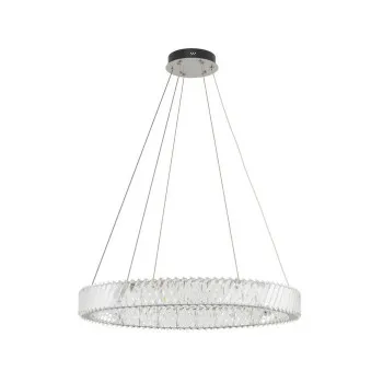 Nowodvorski Luxora króm-átlátszó kristály LED függesztett lámpa (TL-11706) LED 1 izzós IP20