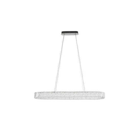 Nowodvorski Luxora króm-átlátszó kristály LED függesztett lámpa (TL-11707) LED 1 izzós IP20
