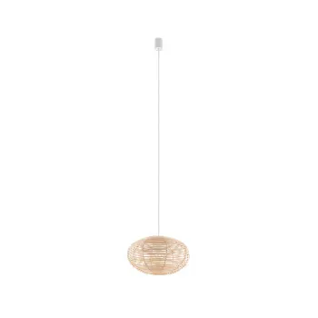 Nowodvorski Rattan barna-fehér függesztett lámpa (TL-11153) E27 1 izzós IP20