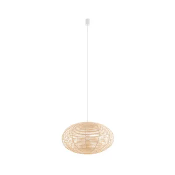 Nowodvorski Rattan barna-fehér függesztett lámpa (TL-11154) E27 1 izzós IP20
