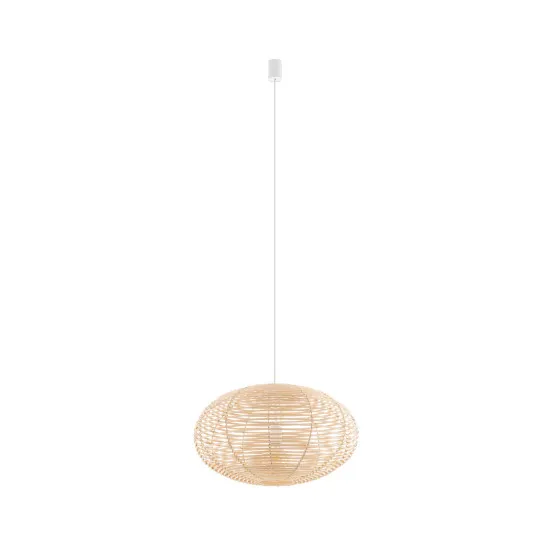 Nowodvorski Rattan barna-fehér függesztett lámpa (TL-11154) E27 1 izzós IP20