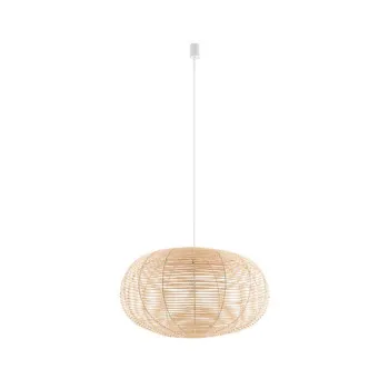 Nowodvorski Rattan barna-fehér függesztett lámpa (TL-11155) E27 1 izzós IP20