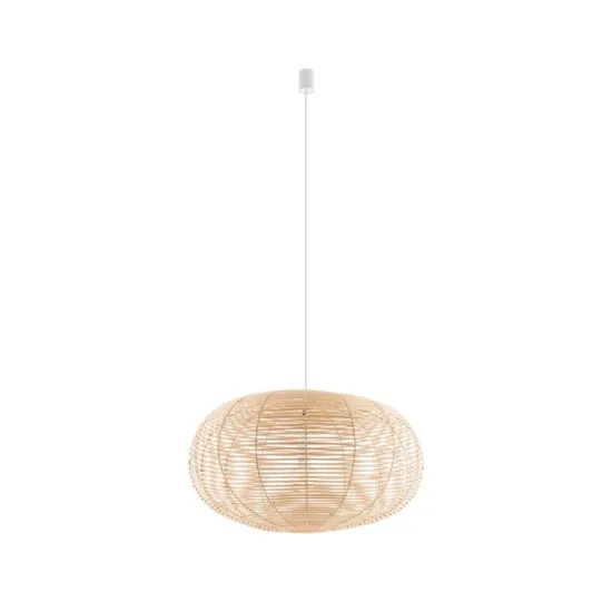 Nowodvorski Rattan barna-fehér függesztett lámpa (TL-11155) E27 1 izzós IP20