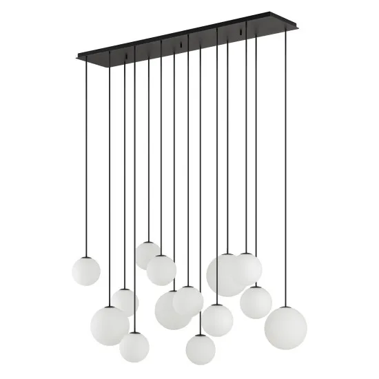 Nowodvorski Snowball fekete-fehér függesztett lámpa (TL-11408) G9 14 izzós IP20