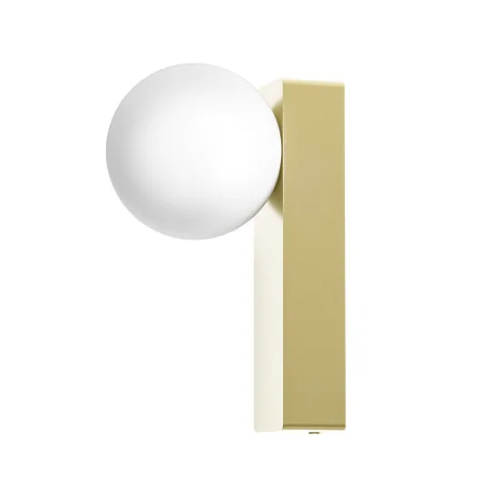 Open Design Boletta Parette Old Gold  fehér-arany fali lámpa (OR-OR85532) G9 1 izzós IP44