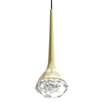 Open Design Crima Old Gold átlátszó-arany LED kristály függesztett lámpa (OR-OR86171) LED 1 izzós IP20