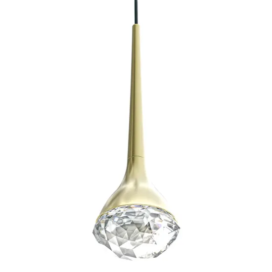 Open Design Crima Old Gold átlátszó-arany LED kristály függesztett lámpa (OR-OR86171) LED 1 izzós IP20